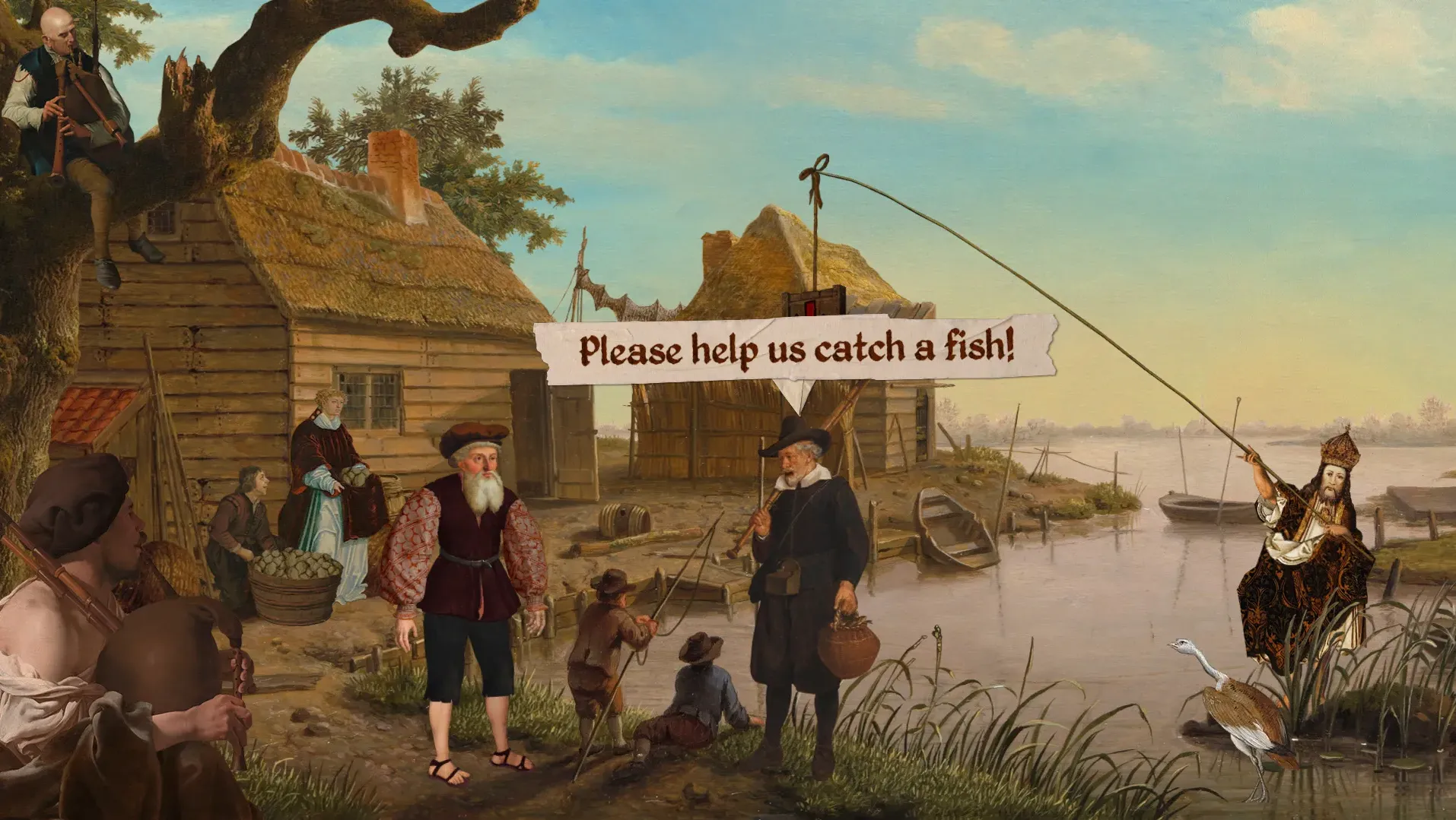 Malcolm talks to Horatio about fishing.