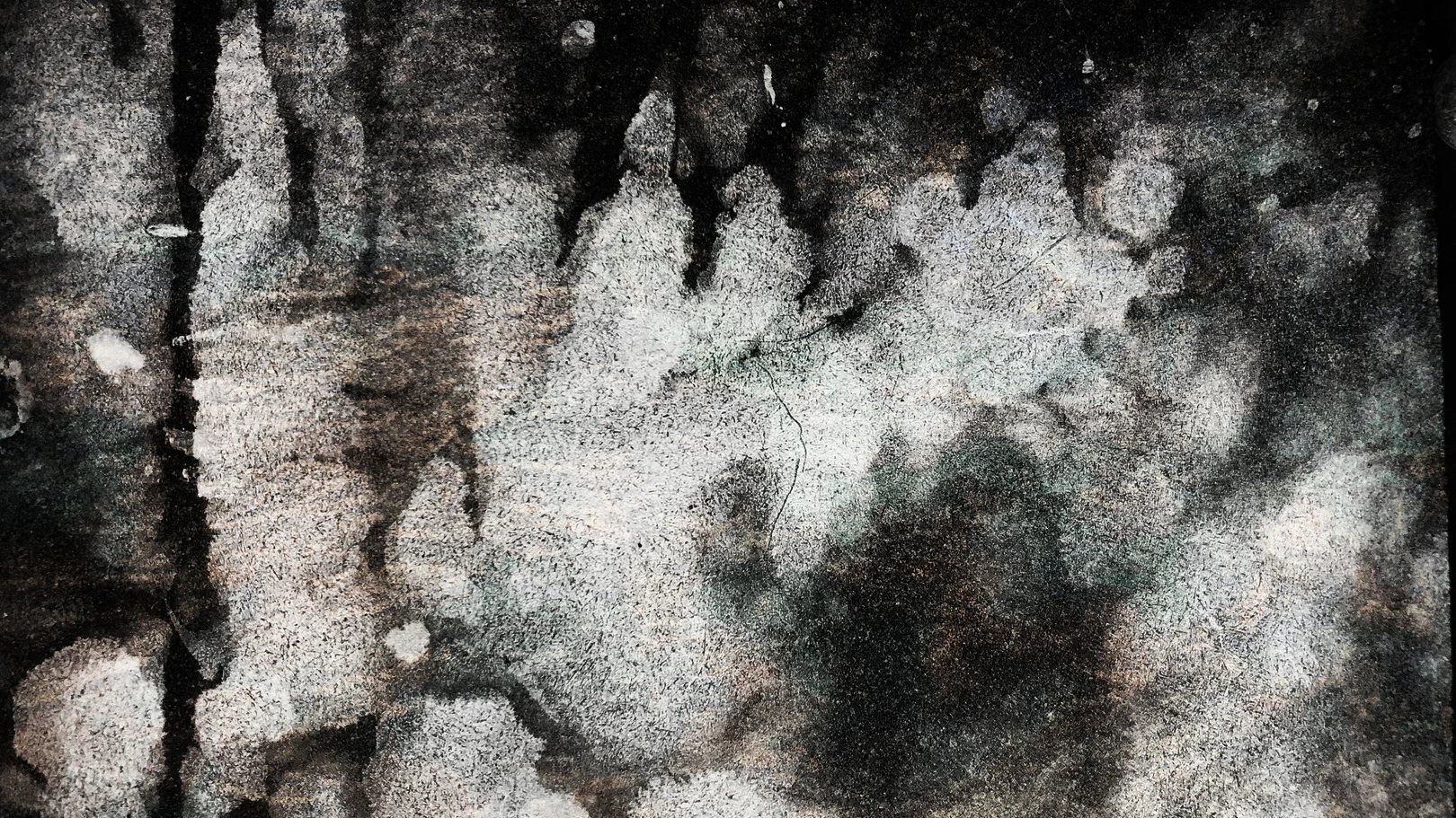 A still from a spray-stencilled animated sequence