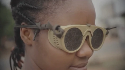 Girl with goggles