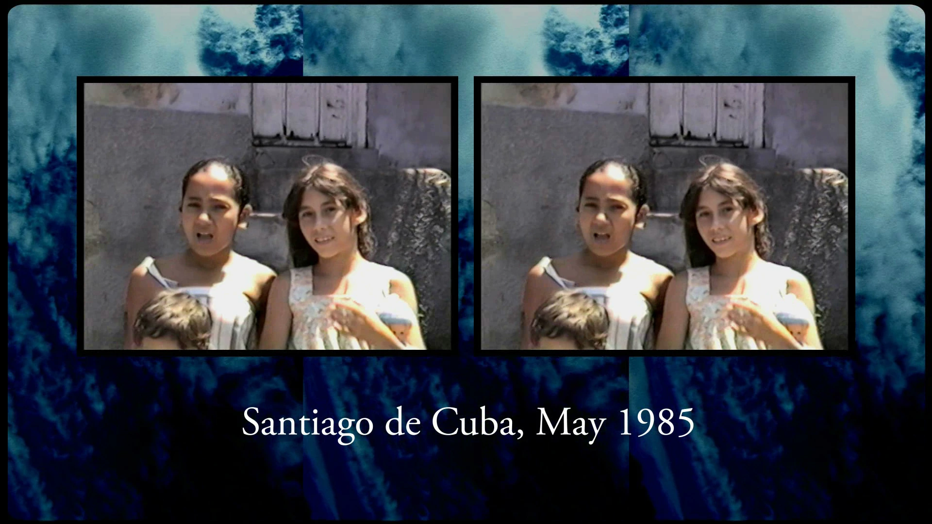 Two young girls in Santiago de Cuba.