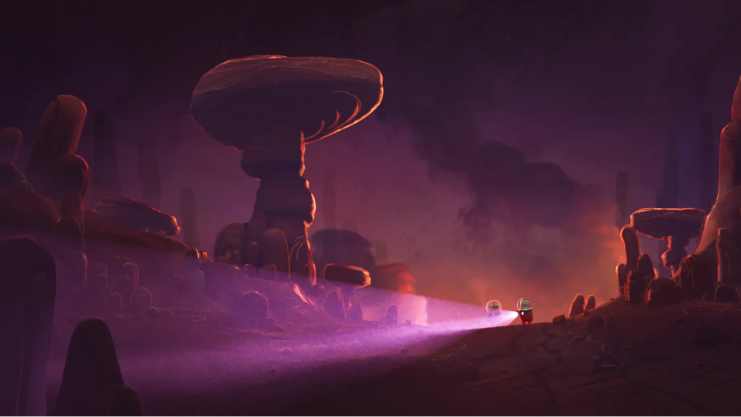 Piglets land on a strange planet