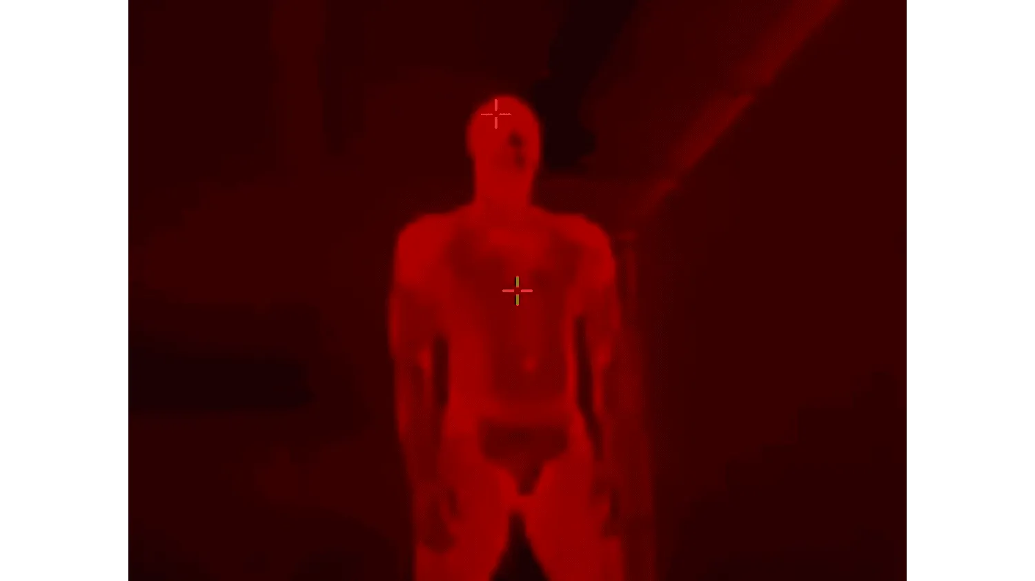 red, target, thermal, body, relaxed