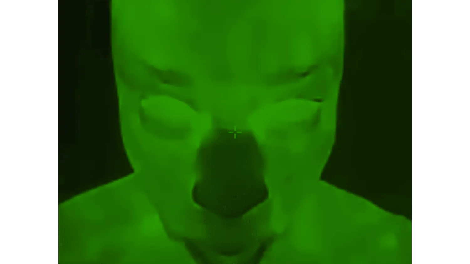green, thermal, target, face