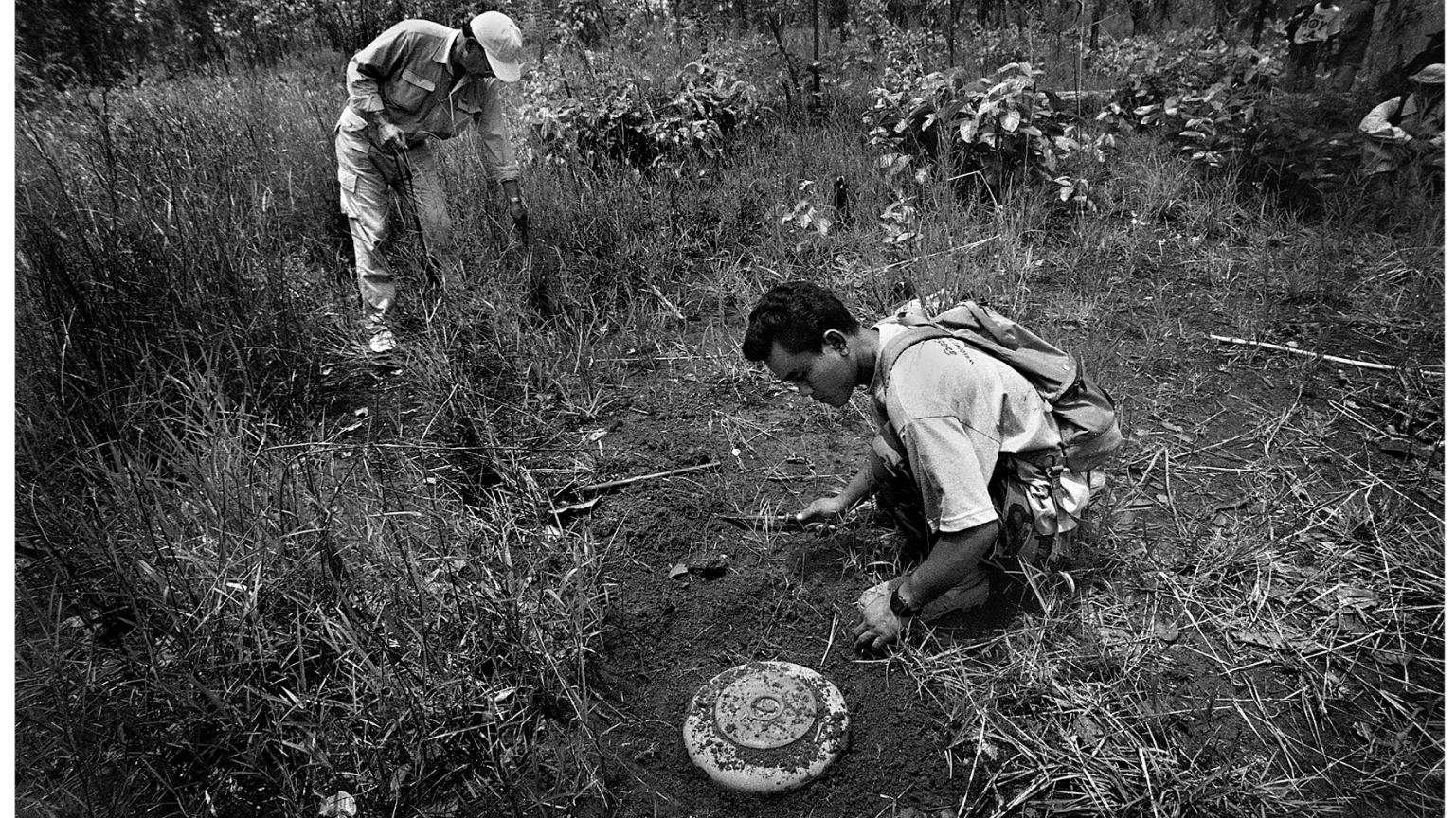 Aki Ra de-mining in Cambodia