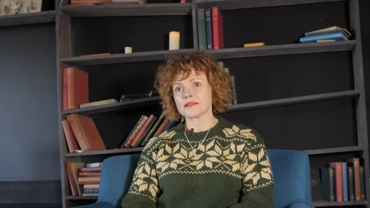 Actor Maxine Peake being interviewed