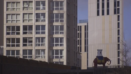 The Elephant & Castle among the towers