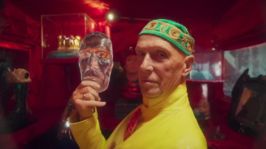 Andrew Logan with life mask