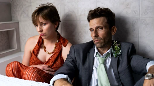 Bee Anderby as 'Sam' and Benjamin Schnau as 'Ethan' in Sweet Nothings.