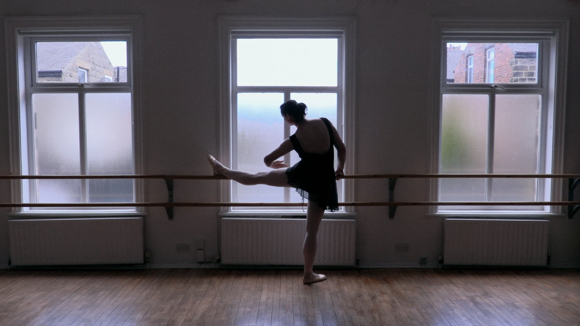 Sophie at the barre