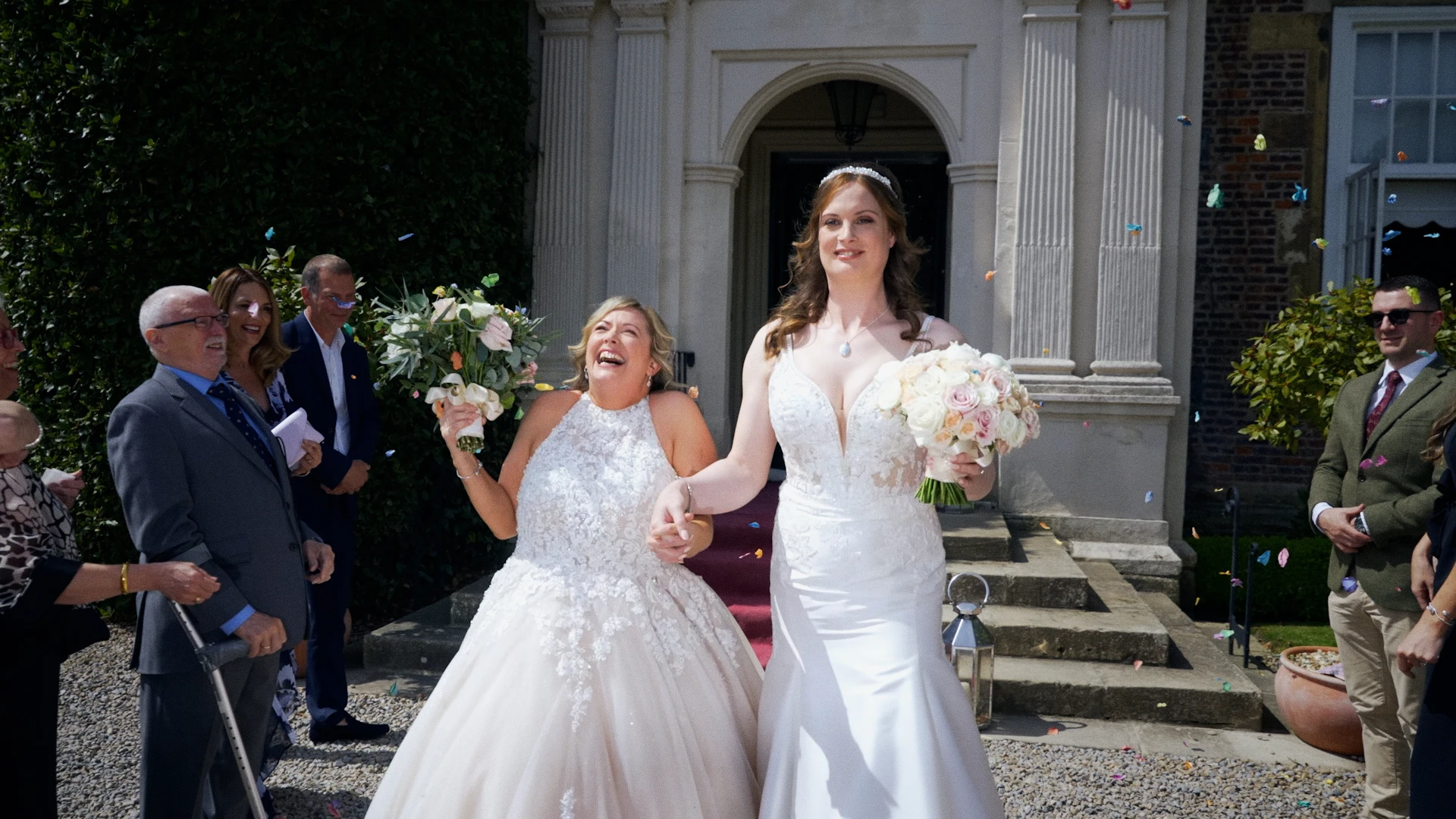 Sandi and Sophie - just married