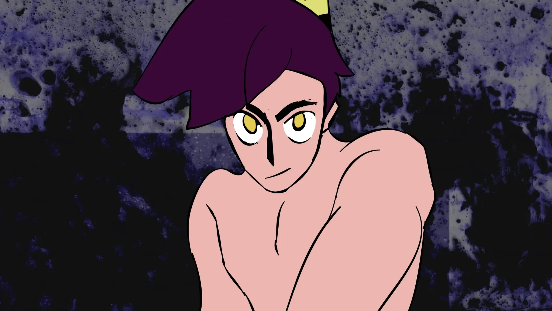 A close-up of an appealing man