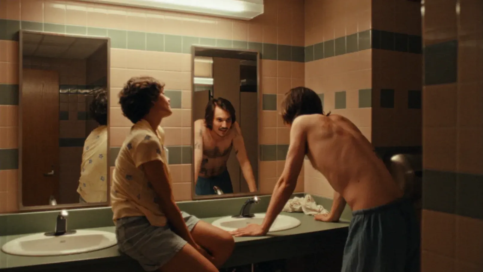 Public bathroom, Mirror