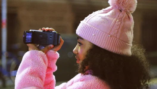 A child with camera