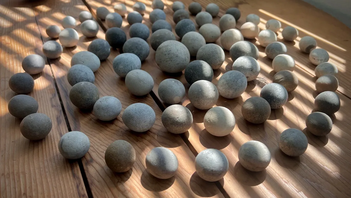 Pebble Spiral created by Jim Ede for Kettle's Yard in 1957
