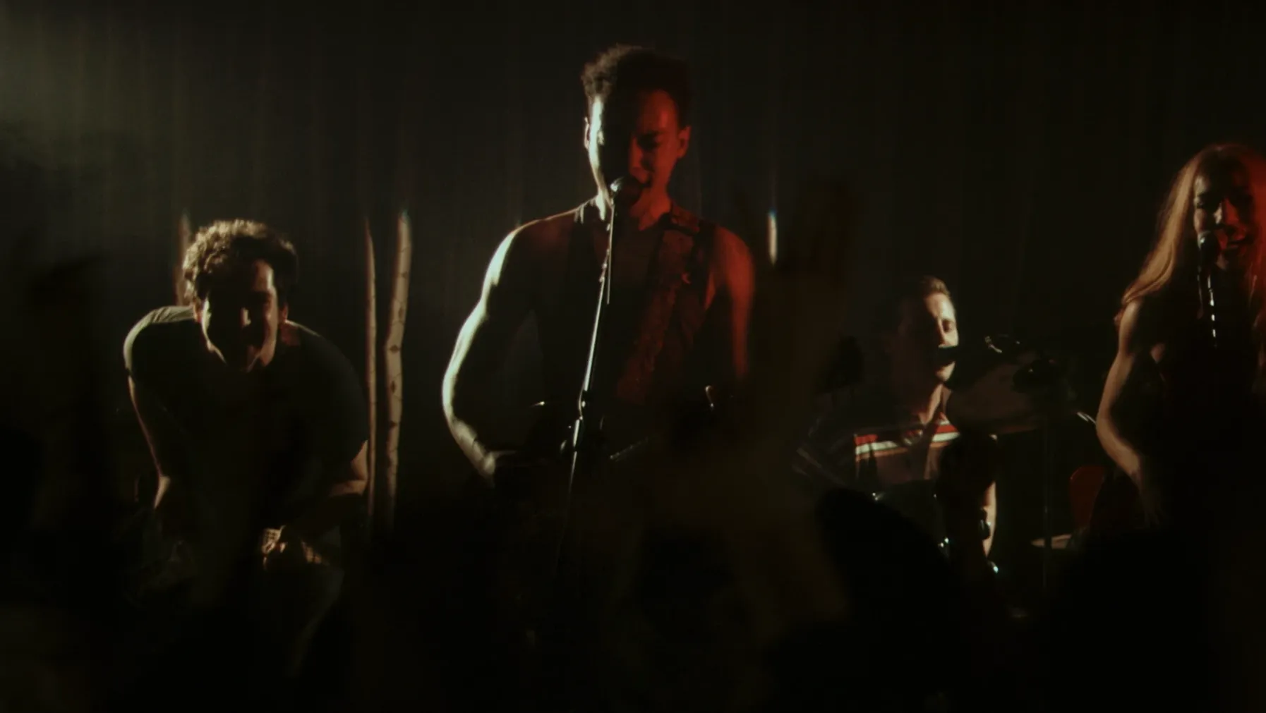 The Public, the band playing on stage together