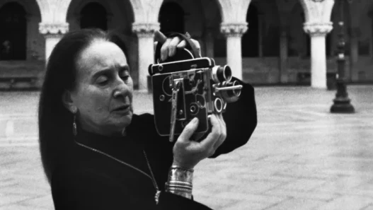 Nina Danino, filming in San Marco, Venice January 2026.