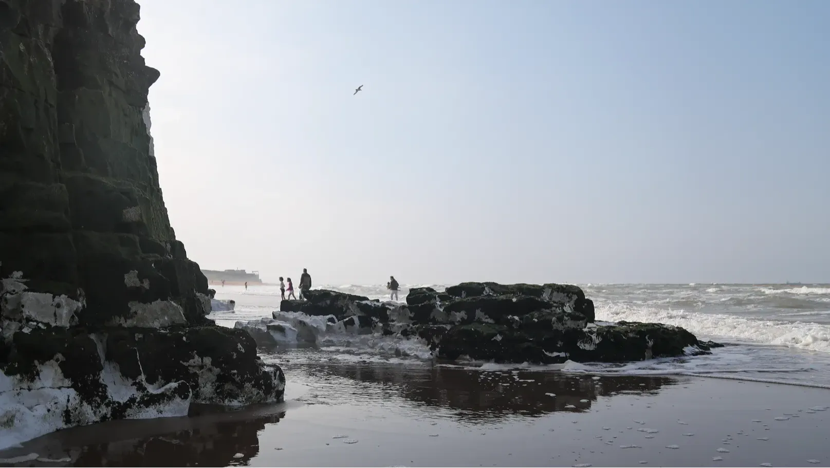 Incoming tide at Botany Bay, Kent