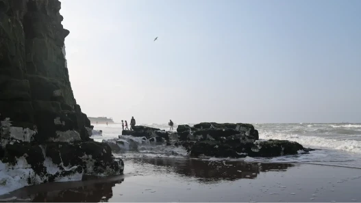 Incoming tide at Botany Bay, Kent