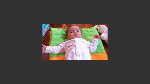 Left Holding Baby